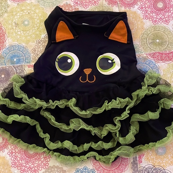 Martha Stuart Pets Medium Dog Breed   Halloween Black Cat Dress - Picture 2 of 5